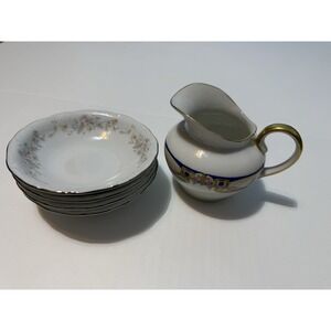 Vintage Haviland Made In Germany Creamer & Butter Plate Floral Lots Of 5